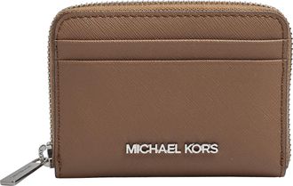 Michael Kors Womens Medium Leather Wallet Jet Set Travel 35H8STVZ5L - Brown - One Size