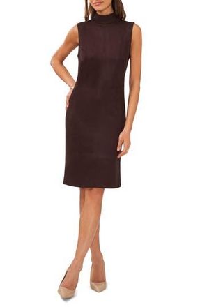 Halogen Mock Neck Sleeveless Dress in Dark Roast at Nordstrom Rack, Size X-Large