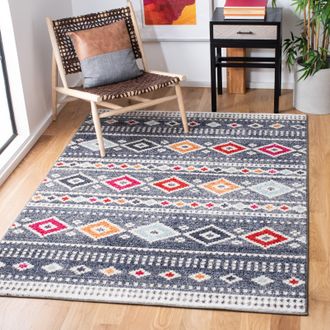 Safavieh Adirondack Machine Made Area Rug, Grey / Beige Bohemian Style Easy Care