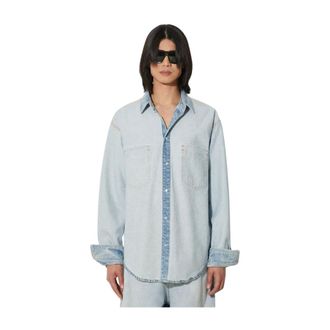 VETEMENTS Heren, Overhemden, Blauw, Maat: M Denim