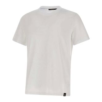 KANGRA T-Shirts, male, White, Size: 4XL Crew Neck Cotton T-Shirt