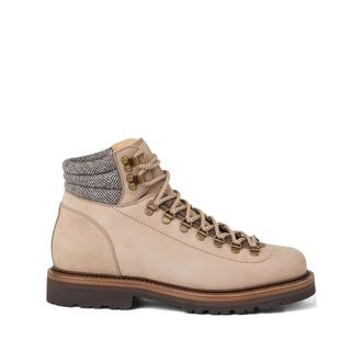 Brunello Cucinelli Leather Hiking Boots