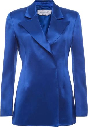 Gabriela Hearst Blazer in raso - Blu