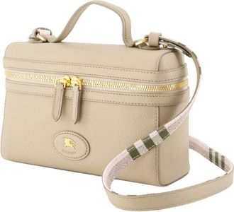 Burberry Womens Vanity Case C&l - Burberry Leather Beige Calfskin Bags Travel-Bags