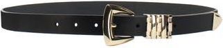 Linea Pelle Multi Keeper Faux Leather Belt in Black at Nordstrom Rack, Size X-Small