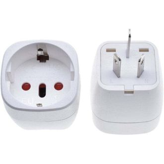 OEM Juego De 2 Adaptadores De Enchufe Para Reino Unido, Adaptador De Viaje De Francia A Reino Unido, Adaptador De Enchufe Para Irlanda, Inglaterra, Escoci