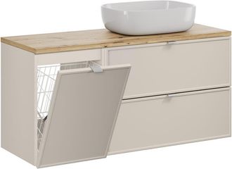 Petits Meubles Mueble lavabo cesto de ropa estratificado 120.6cm