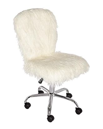 Linon Flokati Armless Office Chair