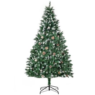 OEM &Aacute;rbol De Navidad Artificial &Oslash;90x180 Cm Con 1111 Puntas De Pvc Y 59 Pi&ntilde;as Con Ramas Apertura Autom&aacute;tica Base Plegable Y Soporte De Acero Para Interiore