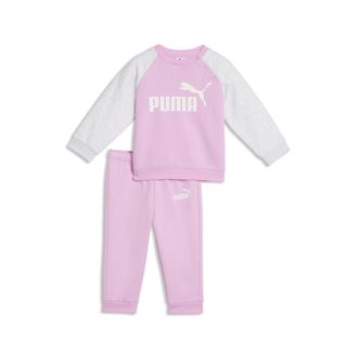 Puma Completo girocollo Minicats Essentials Raglan per bimbi ai primi passi, Abbigliamento, Rosa, 12-18M