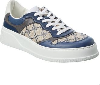 Gucci Gg Supreme Canvas & Leather Sneaker