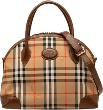 Burberry Borsa Satchel Pre-owned - - Pre-owned - Donna - Beige - ONE SIZE