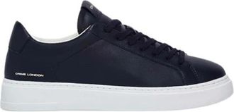 Crime London Blauwe Leren Sneakers - Model 16806 - Heren - Sneakers - Blauw - 44 EU - Leer - Schoenen