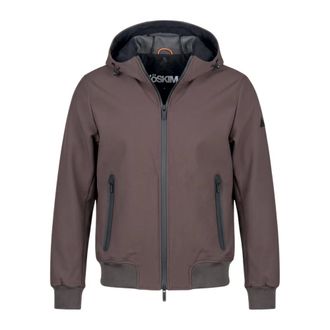 H&egrave;SKIMO Tech Bonded Bomberjack met Capuchon - Heren - Jassen - Bruin - Maat: 2XL