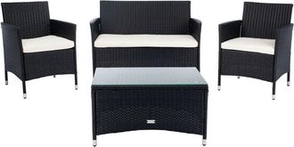 Safavieh Bandele 4 Piece Living Outdoor Set (Indoor / Outdoor)