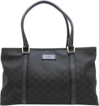 Gucci Pre-owned Vintage Tote Bag - Dames - Vintage Shopper - Zwart - ONE Size - Leer - Vintage