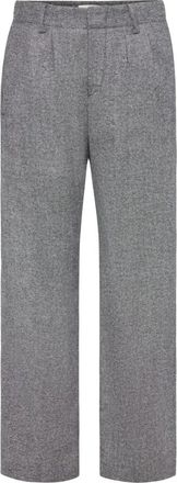Drykorn Jealous Bundfaltenhose - Dames - Straight fit broeken - Grijs - W28 L32 - Leer - Broeken
