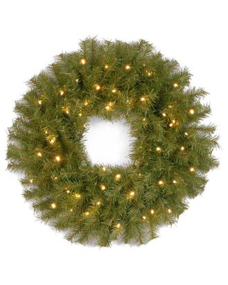 National Tree Company 30in Norwood Fir Wreath With Twinkly Led Lights