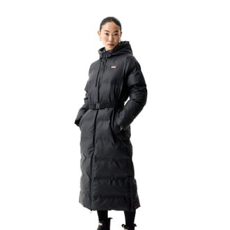 Hunter Hutchison Sonic Lange Pufferjacke Dames Zwarte Pufferjassen