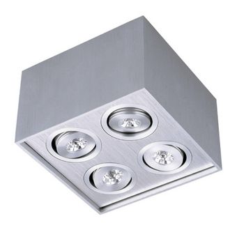 Netlighting Techled Surface Mounted Downlight Aluminum in Grey