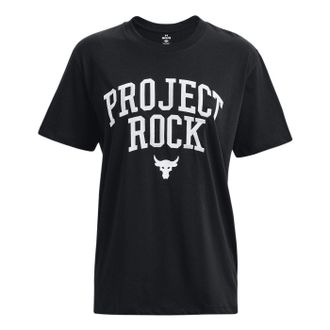 Under Armour (WMNS) Under Armour Project Rock Heavyweight Campus T-Shirt Black 1377449-001