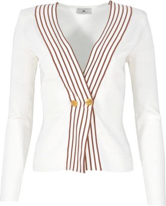 Elisabetta Franchi Donna, Maglie, Beige, L, new