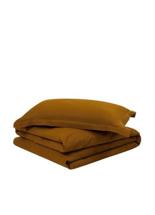 Lanerossi MYKONOS, double bed sheet set, mustard