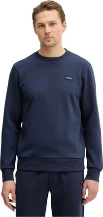 Hackett Hoodies & sweatvesten, Heren, Blauw, L, Katoen, Logo-patch Sweatshirt