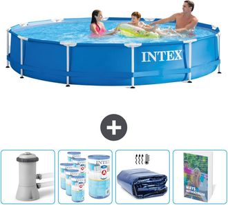 Intex Piscina Con Estructura Redonda - 366x76 Cm - 7-piezas Scb118