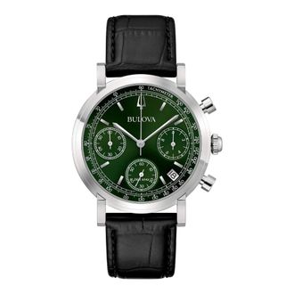 Bulova 96B457 - Crono High Precision -262k Hz- - Dames - Horloges - Groen - ONE Size - Accessoires