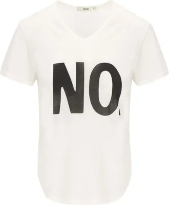 Fendi Mujer, Camisetas, Blanco, Talla: S