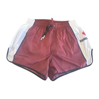 Dsquared2 Beachwear, male, Red, 2XL, Midi Boxer Briefs