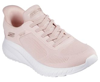 Skechers Slip-On Sneaker SKECHERS BOBS SQUAD CHAOS-CURRENT MUSE, Damen, Gr. 35, rosa, Textil, Schuhe Slip-On Sneaker, Slipper, Freizeitschuh in veganer Verarbe