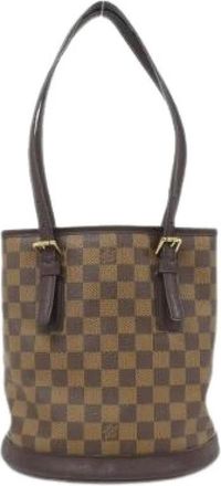 Louis Vuitton Pre-owned Bucket Bags, female, Brown, Size: ONE SIZE Pre-owned Bucket Bag