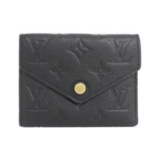 Louis Vuitton Monogram Empreinte Black Leather Wallet (Tri-Fold) (Pre-Owned)