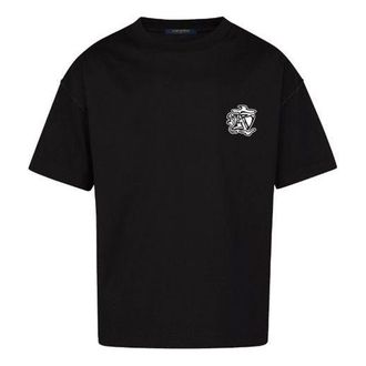 Louis Vuitton LV LOUIS VUITTON LV Non-Shoes Smoke Print Crew Neck For Men Black 1A5PH
