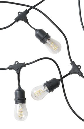 Brightech 48 ft, 15-light Plug-In Heavy Duty LED Outdoor String Lights, Weatherproof Spiral Filament Bulbs in 48 Ft 15 Bulbs | Soft White at Nordstrom