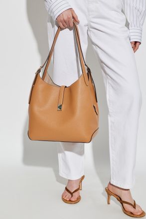 Kate Spade New York Leather Bag Deco Large, Womens, Beige