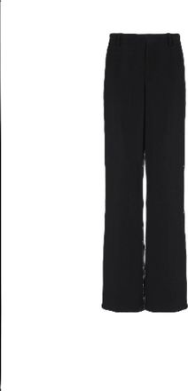 Balmain MenS Black Crepe Loose Trousers, Size 54