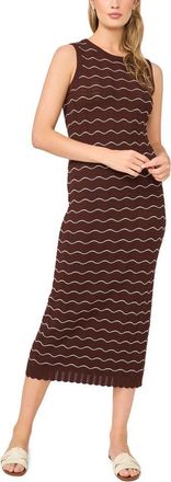 Ted Baker Sophie Scallop Sleeveless Midi Sweater Dress in Fireplace at Nordstrom, Size X-Large
