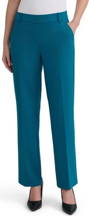 Kasper Faux Fly Pull-On Pants in Bottle Teal at Nordstrom, Size X-Small