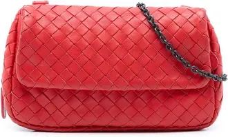 Bottega Veneta Pre-owned Bottega Veneta Mini Nappa Intrecciato Expandable Chain Flap Crossbody Ladies 7G5VITHB3L01AYLO