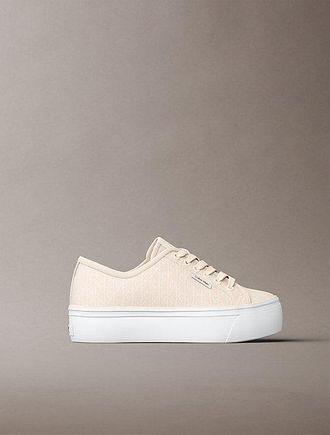 Calvin Klein Jacquard Logo Platform Trainers