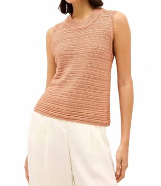 Marie Oliver Nev Sleeveless Knit Top In Nectarine