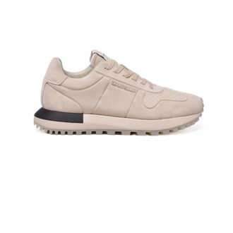 Emporio Armani Sneakers - Heren - Sneakers - Beige - 41 EU - Leer - Schoenen