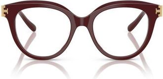 Tory Burch 51mm Phantos Optical Glasses in Red at Nordstrom