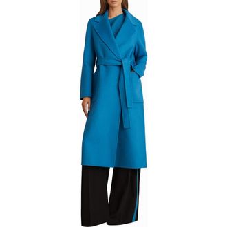 Reiss Lucia Coat in Blue at Nordstrom Rack, Size 14 Us / 18 Uk