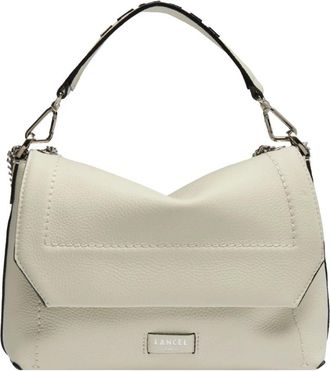 Lancel Handbags, female, White, Size: ONE SIZE Sac Rabat M Ninon Soft
