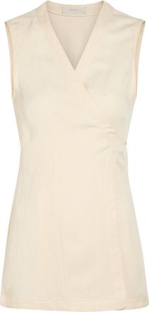 Faithfull The Brand Khai Wrap Woven top - White - S (UK8-10 / S)