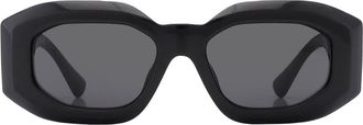 Versace Dark Grey Irregular Mens Sunglasses VE4425U GB1/87 53